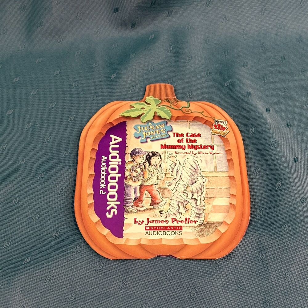 Wendys Kids Meal 2006 Jigsaw Jones Mummy Mystery Audiobook CD Halloween Promo